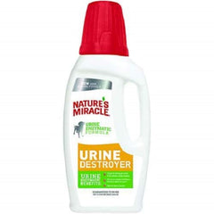 Nature's Miracle Urine Destroyer bottle pour for quick odor control