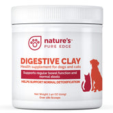Nature's Pure Edge clay powder packaging shows 7.4 oz size for easy at-home use