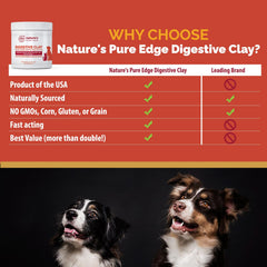 Closeup of Nature's Pure Edge clay powder texture highlighting natural mineral