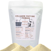 Nature's Vitality Farms collagen powder bottle pouring for easy mixing and joint comfort.