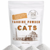 Natures Vitality Farms Taurina para gatos en envase 6oz, fácil almacenamiento.
