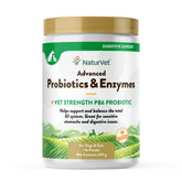 NaturVet Advanced Probiotics & Enzymes tub supports balanced digestion in pets