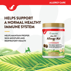 NaturVet Aller-911 immune-support display for dogs and cats