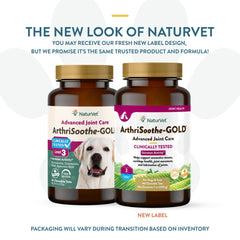 NaturVet ArthriSoothe-GOLD Level 3 for dog and cat uses supports mobility in daily activities