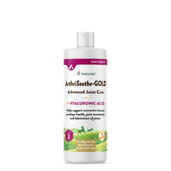 NaturVet ArthriSoothe-Gold liquid bottle for joint support in dogs and cats