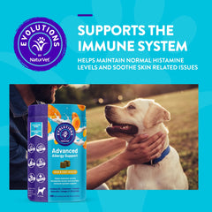 NaturVet Evolutions omega-3 anchovy oil bottle pour highlighting skin support benefits