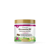 NaturVet Glucosamine DS Level 1 bottle label, signaling USA-made joint maintenance for pets.