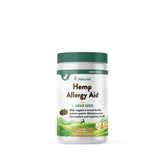 NaturVet Hemp Allergy Aid soft chews close-up showing tasty texture with immune-support potential.