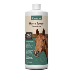 NaturVet natural horse spray repellant coats the horse with a refreshing herbal scent and fly relief.