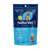 NaturVet Quiet Moments bottle-front promotes calm during fireworks or travel