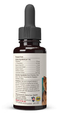 NaturVet Hemp Quiet Moments Drops used with a cat for easier settling.