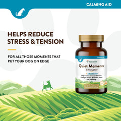 NaturVet Quiet Moments resealable jar image emphasizing freshness and travel convenience