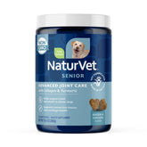 NaturVet Senior Advanced Joint Health soft chews bottle promotes dog joint health and daily comfort.