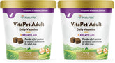 NaturVet VitaPet daily vitamins bottle supporting overall health for adult dogs