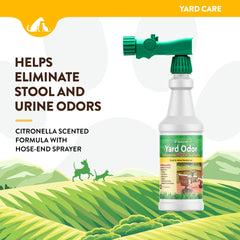 NaturVet citronella spray with hose nozzle deters pests while refreshing outdoor spaces.