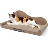 NATUYA cat-scratcher-cardboard-lounge-bed-24in-large: roomy scratching surface for bigger cats