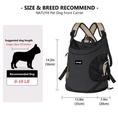 NATUYA dog front carrier pocket-accessories—built-in pockets to carry essentials