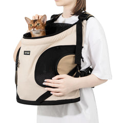 NATUYA Dog Front Carrier with X-design straps for comfortable, stable walks.