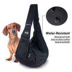 NATUYA Pet Dog Sling Carrier windproof fabric keeps your pet cozy on breezy walks.