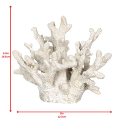 Nautical Crush Trading White Coral Decor close-up reveals delicate texture and reef-inspired elegance.