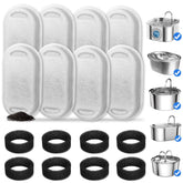 NautyPaws cat fountain-filters-8-pack ready for replacement to deliver cleaner water.