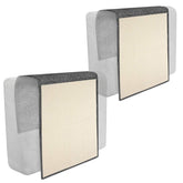Navaris 2X Cat Scratch Mats on sofa protector setup to guard furniture.
