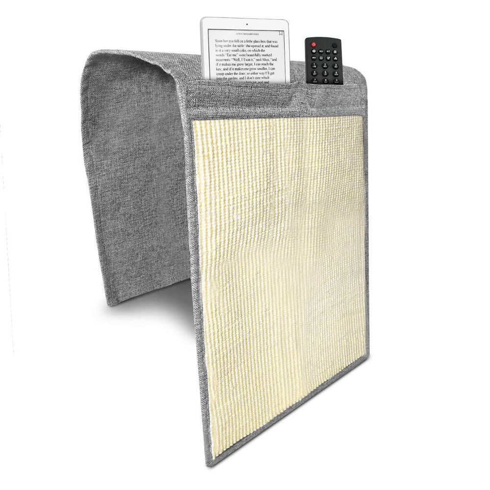 Navaris cat scratch armrest organizer with sisal texture protecting furniture