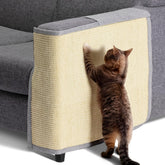 Navaris cat-scratch-mat-left-side protects sofa while providing a satisfying sisal scratch.