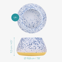 Navaris dishwasher-safe ceramic bowl for easy cleanup after meals.