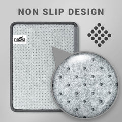 NAZVA Cat Scratcher Mat grey texture detail reveals natural sisal fibers