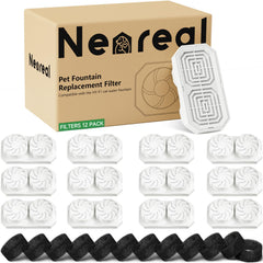Neareal 3.2L fountain filter pack fits 108oz fountains for easy replacement