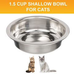 Neater Pet Brands stainless steel bowls close-up, showing rust-resistant, dent-resistant surface
