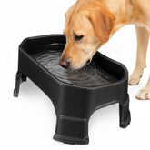 Neater Pet Brands large water bowl outdoor raised design keeps dogs hydrated outdoors.