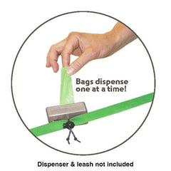 Neater Bags easy-tie handles close securely, ideal for safe disposal.