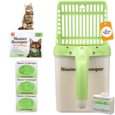 Neater Scooper standard cat litter scoop with bag system for mess-free waste disposal.