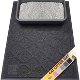 Neater Pets Neater Mat cat litter rug front view shows deep grooves trapping litter