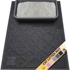 Neater Pets Neater Mat cat litter rug front view shows deep grooves trapping litter