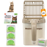 Neater Scooper standard scoop with bag dispenser keeps litter contained.
