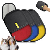 NEBALASTE pet-hair-remover-gloves on fabric show quick lint pickup for everyday laundry.
