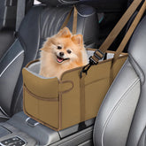 NECKORY portable dog car seat for small dogs offers secure travel and easy installation.