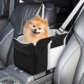 NECKORY portable dog car seat top view for secure center-console fit