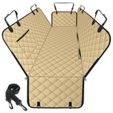 NECKORY waterproof dog seat cover on back seat hammock protecting upholstery during travel