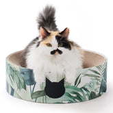 NECOICHI cat scratcher bowl front view for cozy lounging and scratching