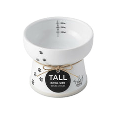 NECOICHI raised cat water bowl elevated-design supports comfortable drinking posture