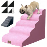 Necrely dog stairs top layer soft cotton-linen offers a gentle grip for climbing