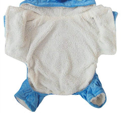 Nekewe hoodie with three-button closure demonstrates simple on-off for busy pet owners.