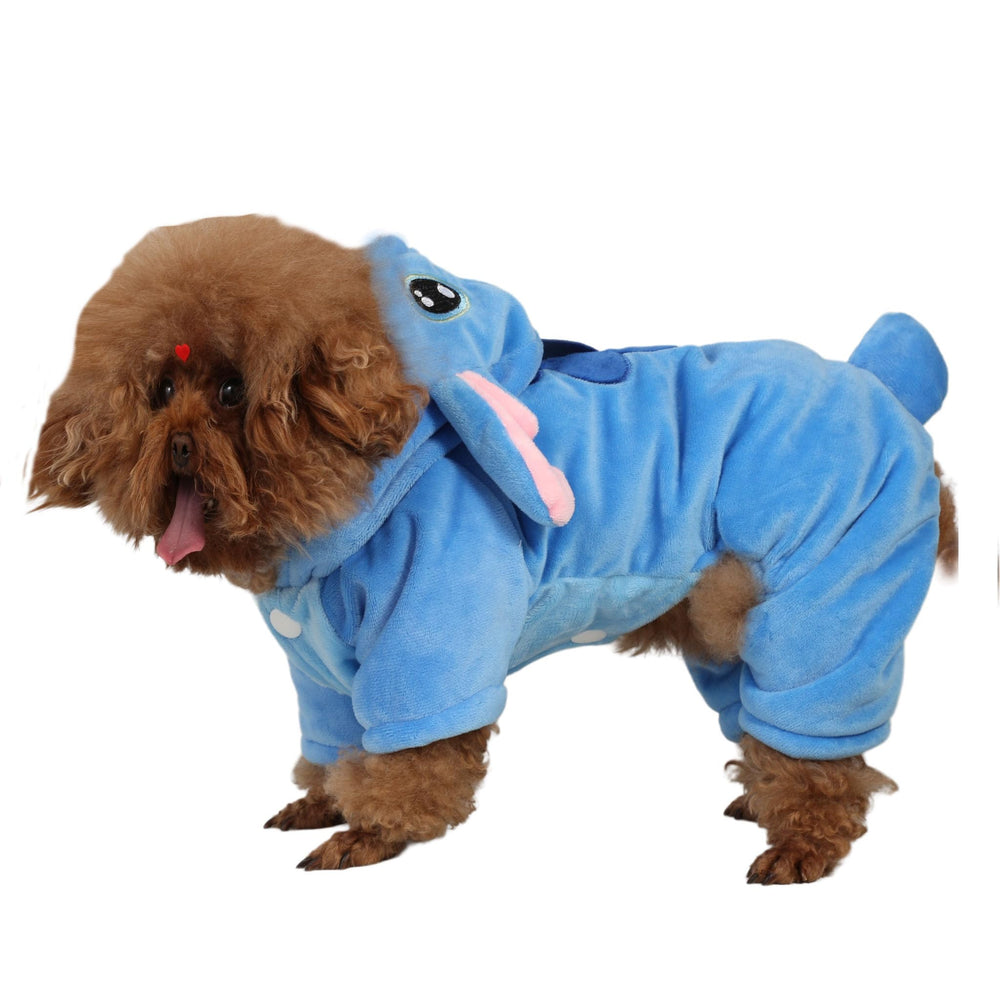 Nekewe pet costume hoodie shark design on a dog for festive dress-up and photos.