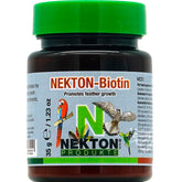 Nekton Bio Feathering bottle with label supports healthy plumage growth.