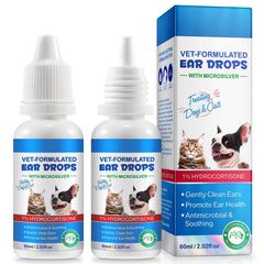 NenMaoKeNu 2pack ear infection drops front view soothing pet irritation