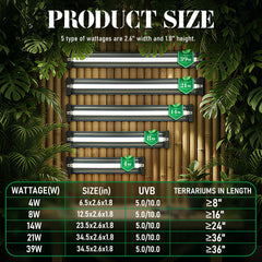 NEPTONION T5 UVB hood shows compact design for terrarium spaces